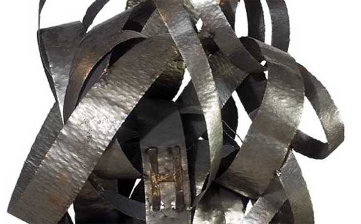 Ferro H, sculpture by Nicola Guerraz
