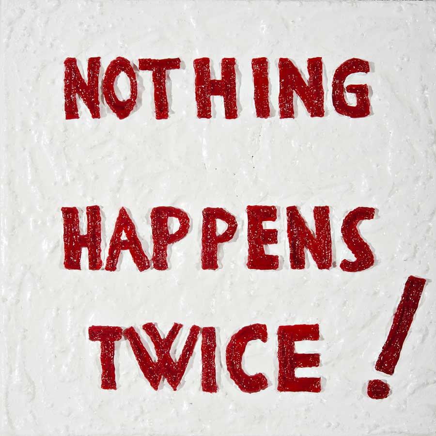 Nothing, painting by Nicola Guerraz, acrylic on canvas, 30 x 30 cm, 2010