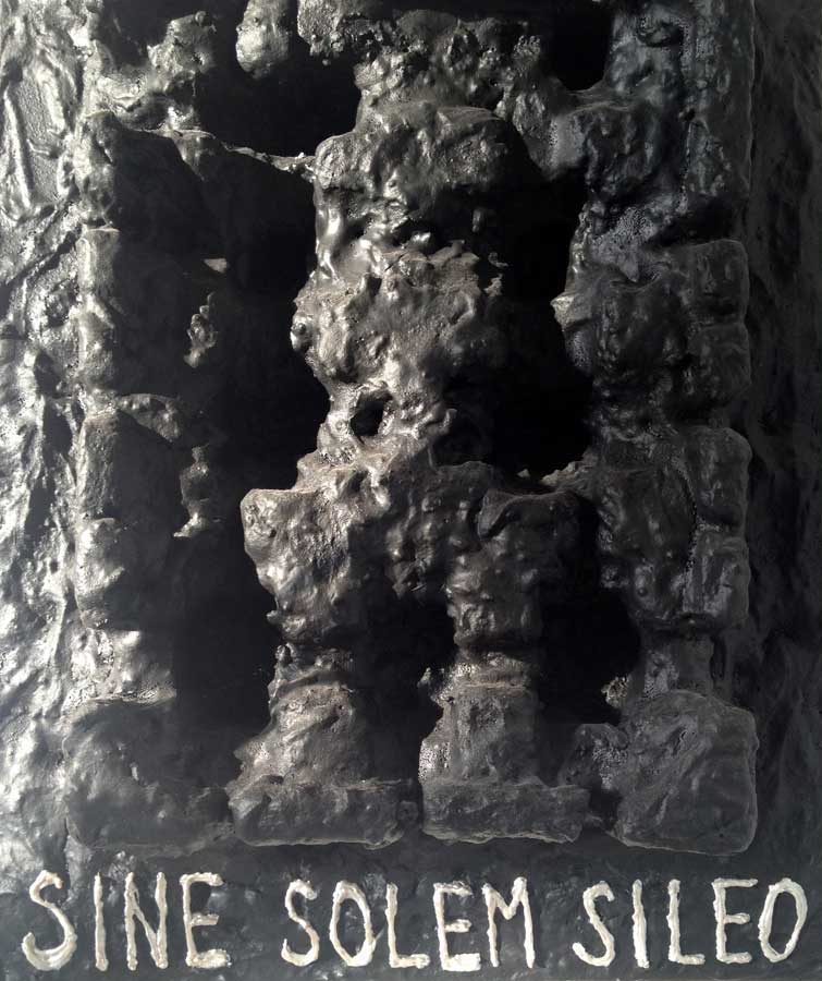 Sine solem sileo, painting by Nicola Guerraz, acrylic on canvas, 30 x 40 cm, 2011