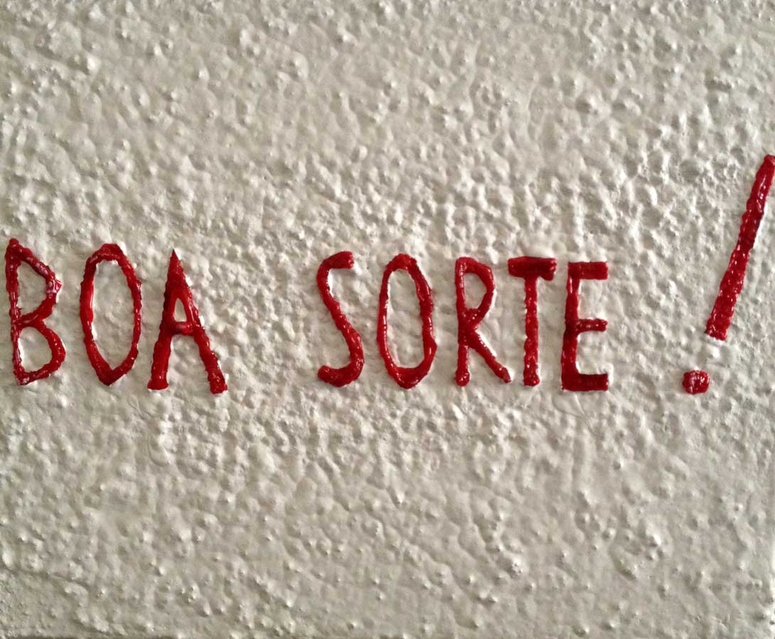 Boa sorte, painting by Nicola Guerraz, acrylic on canvas, 50 x 70 cm, 2013