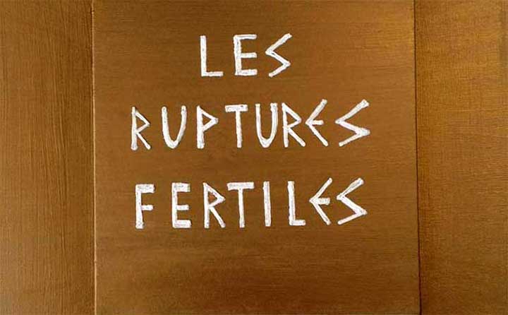 Les ruptures, painting by Nicola Guerraz