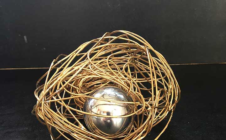 Nest 1, sculpture by Nicola Guerraz