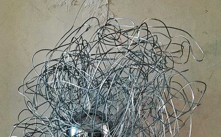 Nest 5, sculpture by Nicola Guerraz