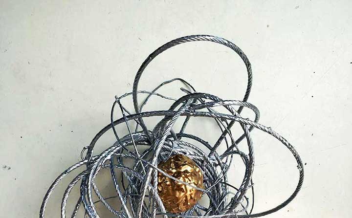 Nest 7, sculpture by Nicola Guerraz