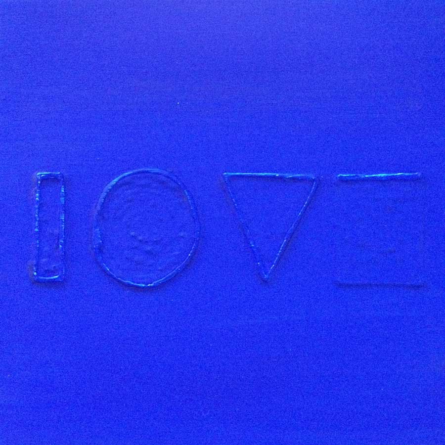 Love 37, painting by Nicola Guerraz, acrylic on canvas, 30 x 30 cm, 2015