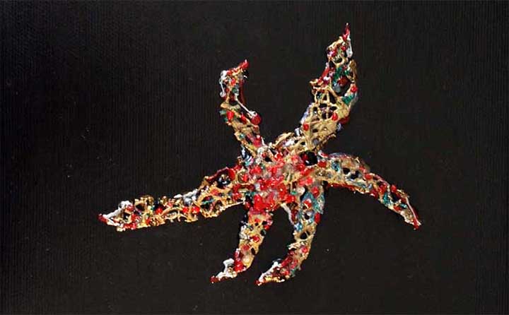Star 35, painting by Nicola Guerraz
