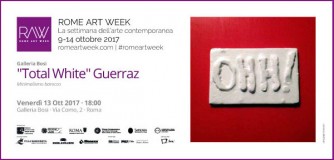 Press - Invitations, Guerraz Total White at Galleria Bosi, 2017-10-02