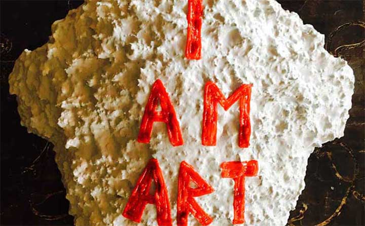 I am art 1, sculpture by Nicola Guerraz