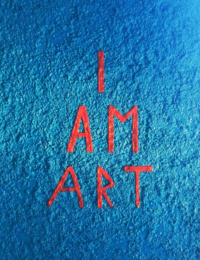 I am art 2, painting by Nicola Guerraz, acrylic on canvas, 50 x 70 cm, 2017