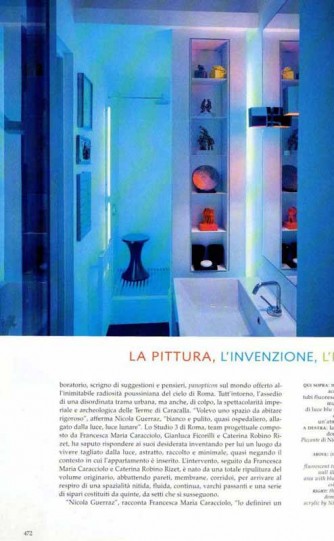 Article about Nicola Guerraz in Architectural Digest Italia 2006, photo 06