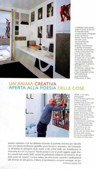Article about Nicola Guerraz in Architectural Digest Italia 2006, photo 08