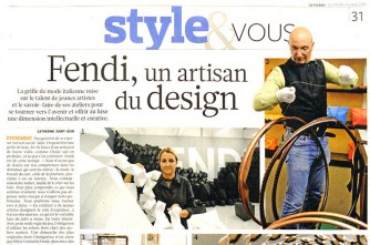 Article in Le Figaro about Fendi Fatto a mano for the future #3