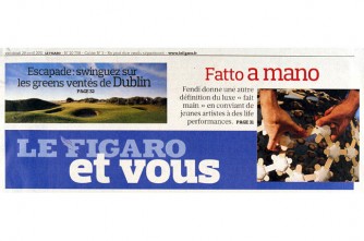 Article in Le Figaro about Fendi Fatto a mano for the future #2