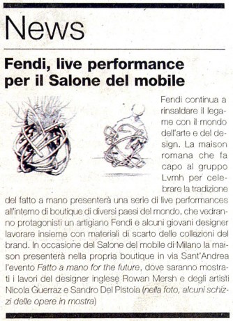 Article about Fendi Fatto a mano for the future #3