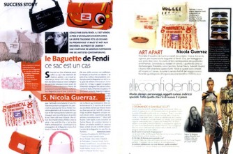 Article in Elle about Fendi Baguette with Nicola Guerraz designed baguette