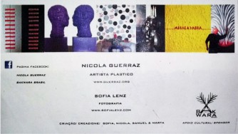 Invitation to Nicola Guerraz Bakwara art exhibition