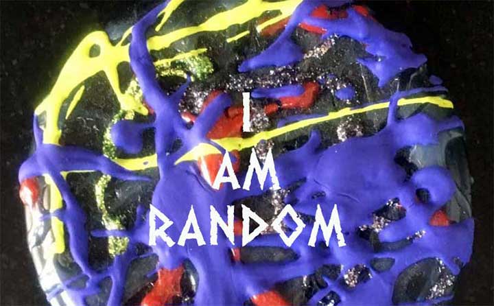 I am random, video with compilation of paintings by Nicola Guerraz