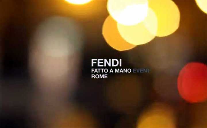 Video "Fendi Fatto a Mano Event, Rome"